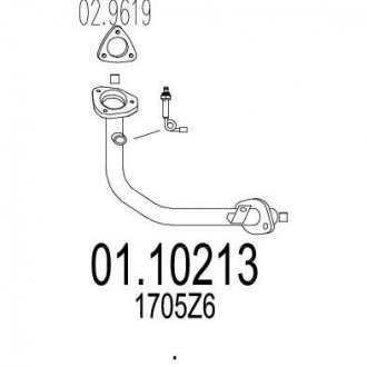 Труба выхлопного газа MTS 0110213