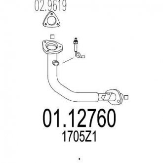Труба вихлопного газу MTS 0112760