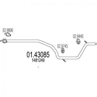 Rura њrod. FORD GALAXY 2.0TDCI MTS 0143085