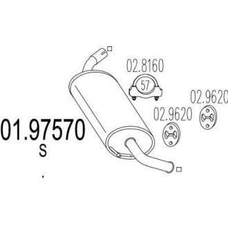 Глушник MTS 0197570 (фото 1)