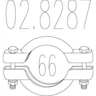 Хомут вихлопної системи MTS 02.8287