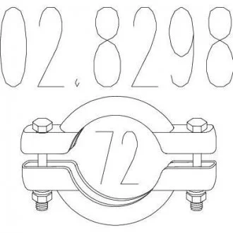Хомут вихлопної системи MTS 02.8298