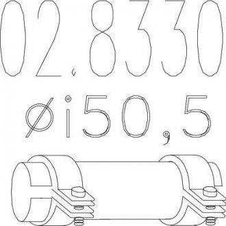 Муфта выхлопной системы MTS 02.8330 (фото 1)