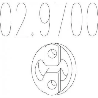 Гумовий елемент кріплення MTS 02.9700