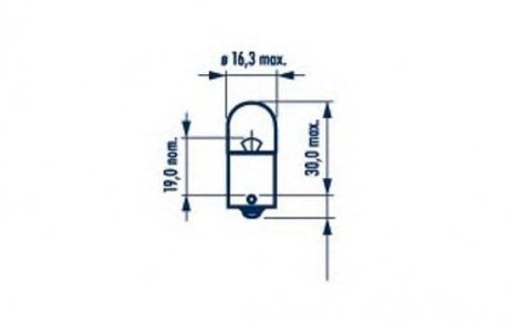 Автолампа R5W BA15s 5 W прозрачная NARVA 17171B2