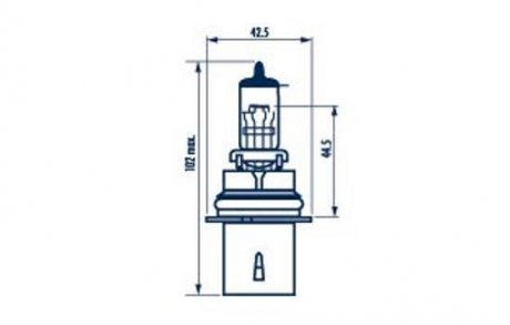 Лампа HB5 12V 65/55W PX29t STANDARD NARVA 48007