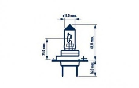 Лампа H7 12V 55W PX26d стандарт NARVA 48328