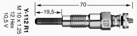 СВЕЧКА РАЗЖАРЕНИЯ NGK 1032