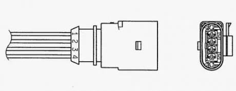 Фото 1 - лямбда-зонд NGK 1345 Лямбда-зонд NGK 1345 (фото 1)
