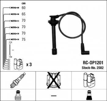 Дроти запалення, набір NGK 2582