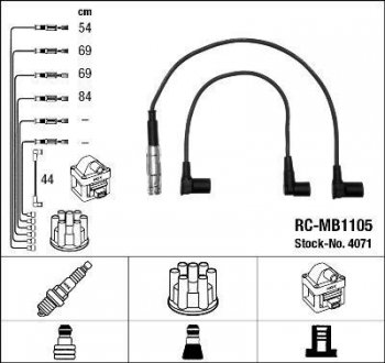 Проволока зажигания, набор NGK 4071