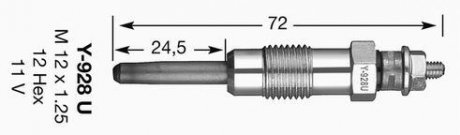 СВЕЧКА РАЗЖАРЕНИЯ NGK 4389