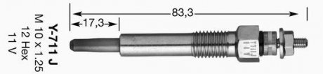 Свічка розжарювання NGK 4467