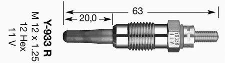 СВЕЧКА РАЗЖАРЕНИЯ NGK 6136