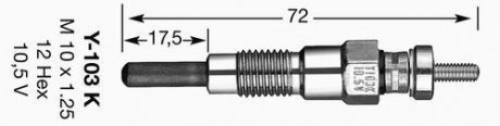 СВЕЧКА РАЗЖАРЕНИЯ NGK 6325