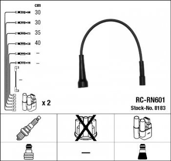 Проволока зажигания, набор NGK 8183