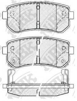 Колодки дискового гальма NiBK PN0436