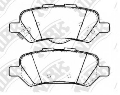 Колодки дискового гальма NiBK PN21002