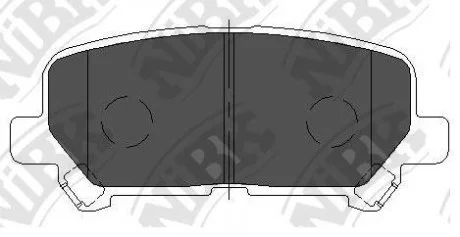 Колодки дискового гальма NiBK PN28002
