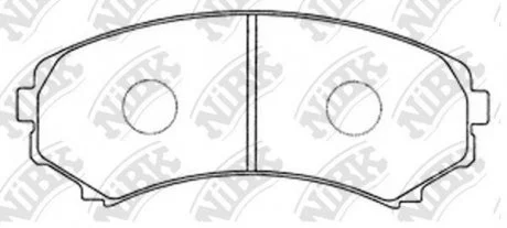 Колодки дискового гальма NiBK PN3414