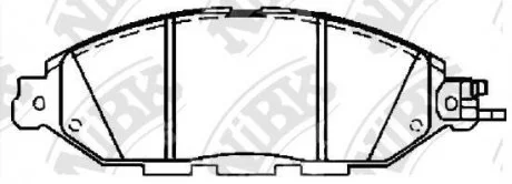 Колодки дискового гальма NiBK PN50001