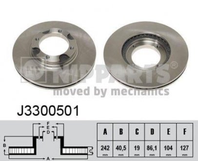 Тормозной диск NIPPARTS J3300501