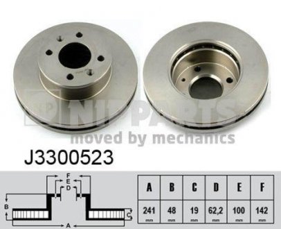 Тормозной диск NIPPARTS J3300523