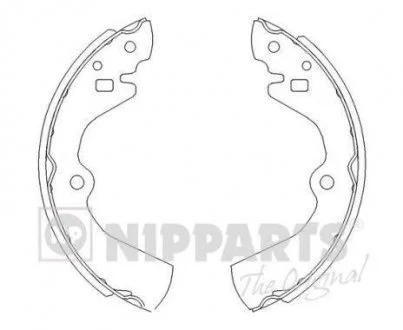 Гальмівні колодки NIPPARTS J3501034