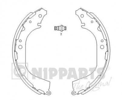 Тормозные колодки NIPPARTS J3501045