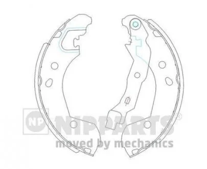 Фото тормозные колодки NIPPARTS J3501055 Тормозные колодки NIPPARTS J3501055