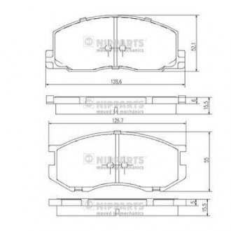 Тормозные колодки NIPPARTS J3602039