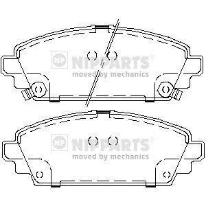 Гальмівні колодки, дискове гальмо (набір) NIPPARTS J3604048