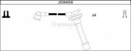 Комплект кабелей зажигания NIPPARTS J5384006