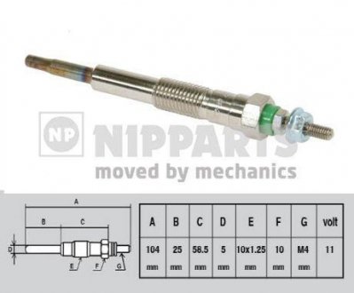 СВЕЧКА РАЗЖАРЕНИЯ NIPPARTS J5712013