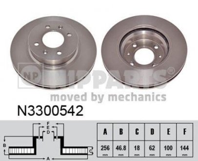 Тормозной диск NIPPARTS N3300542