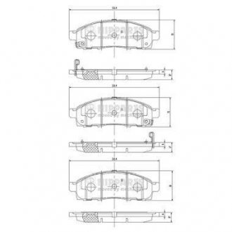 Тормозные колодки, дисковый тормоз (набор) NIPPARTS N3601101