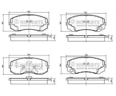 Гальмівні колодки NIPPARTS N3605055 (фото 1)
