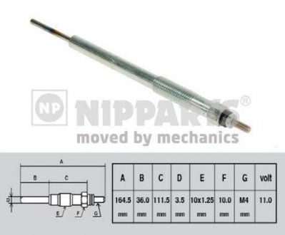 СВЕЧКА РАЗЖАРЕНИЯ NIPPARTS N5710304