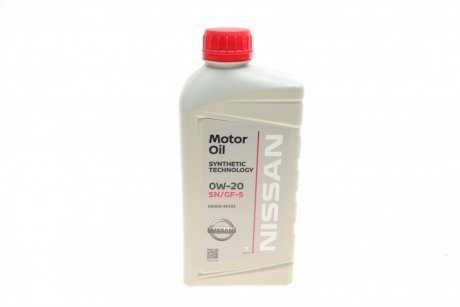 Масло моторное (ENGINE OIL SN/GF-5 0W-20), 1L NISSAN KE90090133