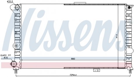 Радіатор NISSENS 60054