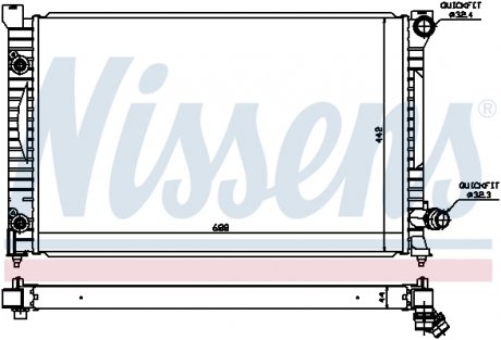 Радиатор охлаждения NISSENS 60424