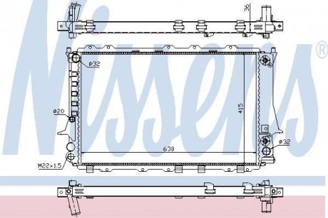 Радиатор NISSENS 60480