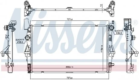 Прокладка головки цилиндра NISSENS 606022