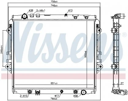 Прокладка головки цилиндра NISSENS 606068