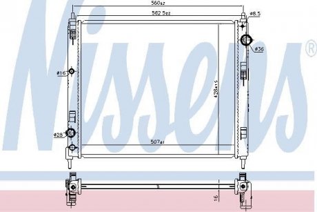 Радіатор NISSENS 606119
