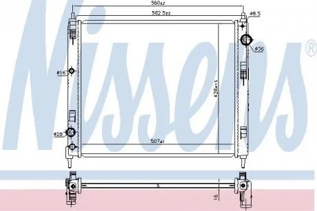 Радиатор NISSENS 606119