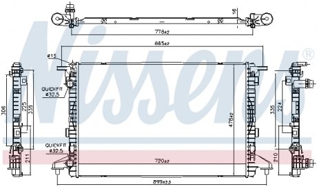 Радіатор NISSENS 606463