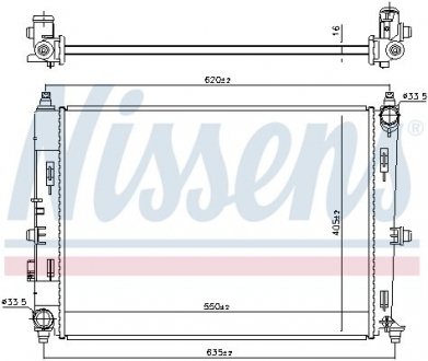 CHЈODNICA WODY MAZDA MX5 2,0 15- NISSENS 606528