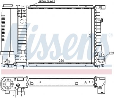 Радиатор NISSENS 60729A