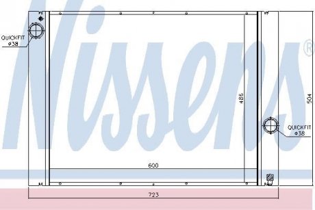 Радиатор BMW 5 E60.. NISSENS 60848